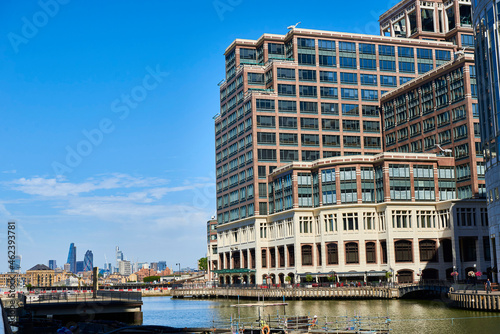 Docklands in Canary Wharf in the island of dogs, 25 Cabot Square photo