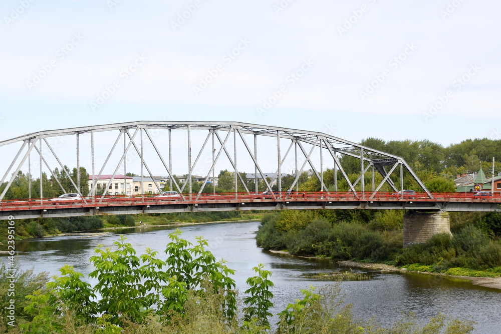 iron bridge across the river iron bridge across the river