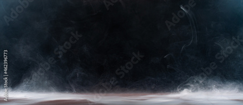 Abstract smoke on a dark background . photo
