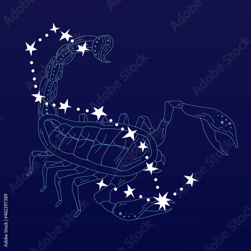 Scorpio astrological sign design vector © Rawpixel.com
