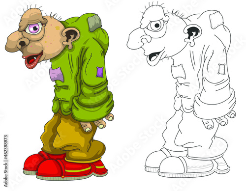 Personnage moyenâgeux bossu
