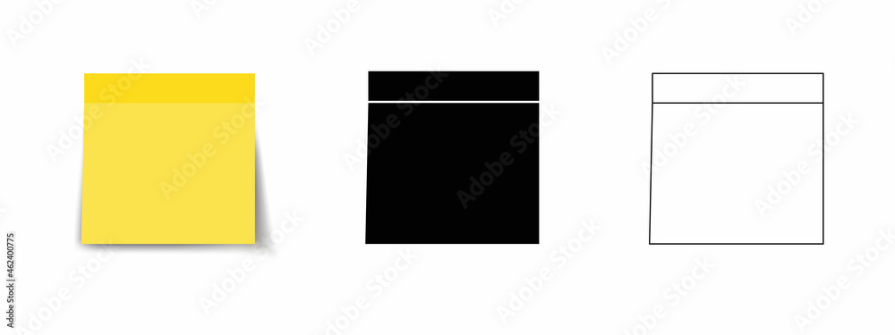 Realystic set stick note Post it notes collection with shadow. Vector illustration. Realystic set stick note Post it notes collection with shadow. Vector illustration.