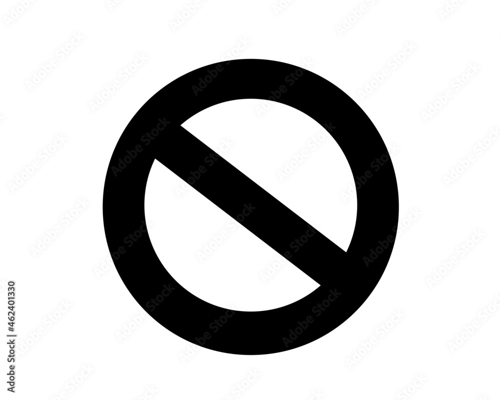 forbidden sign isolated forbidden sign isolated