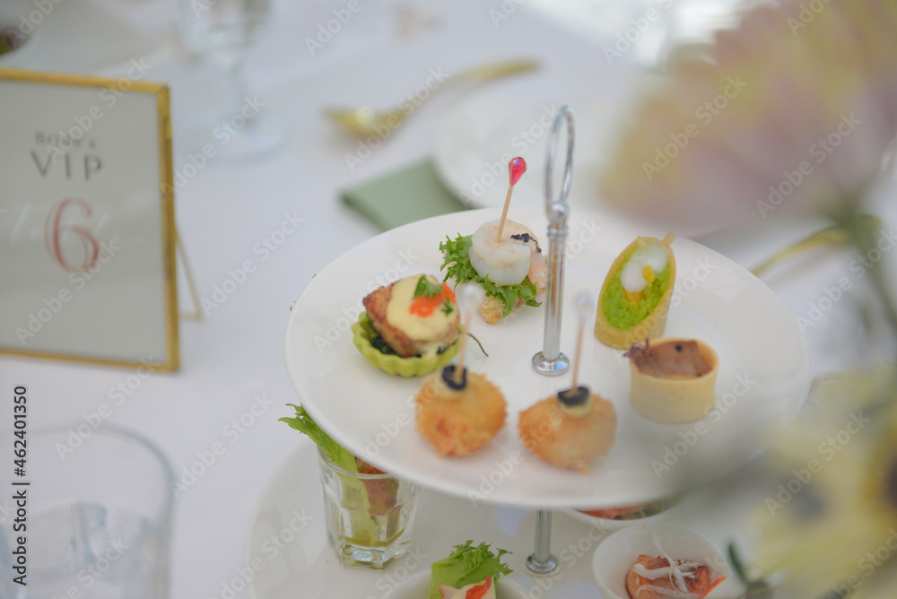 Catering and guest meals during the event. Quick mini snacks in a