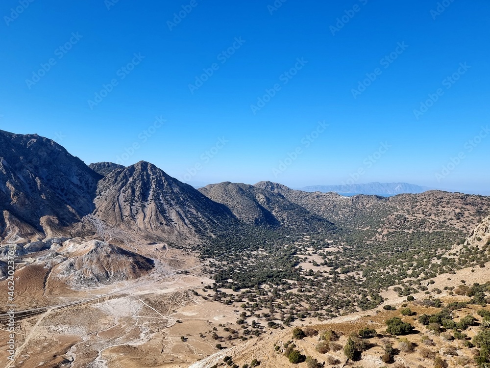 Nisyros volcano crater - sightseeing Greece