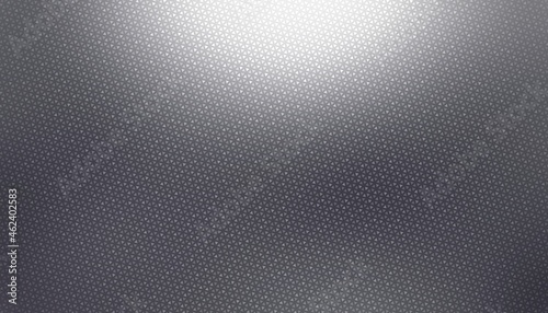 Dark metal glittering grid abstract textured background. Top lighting. Smooth surface.