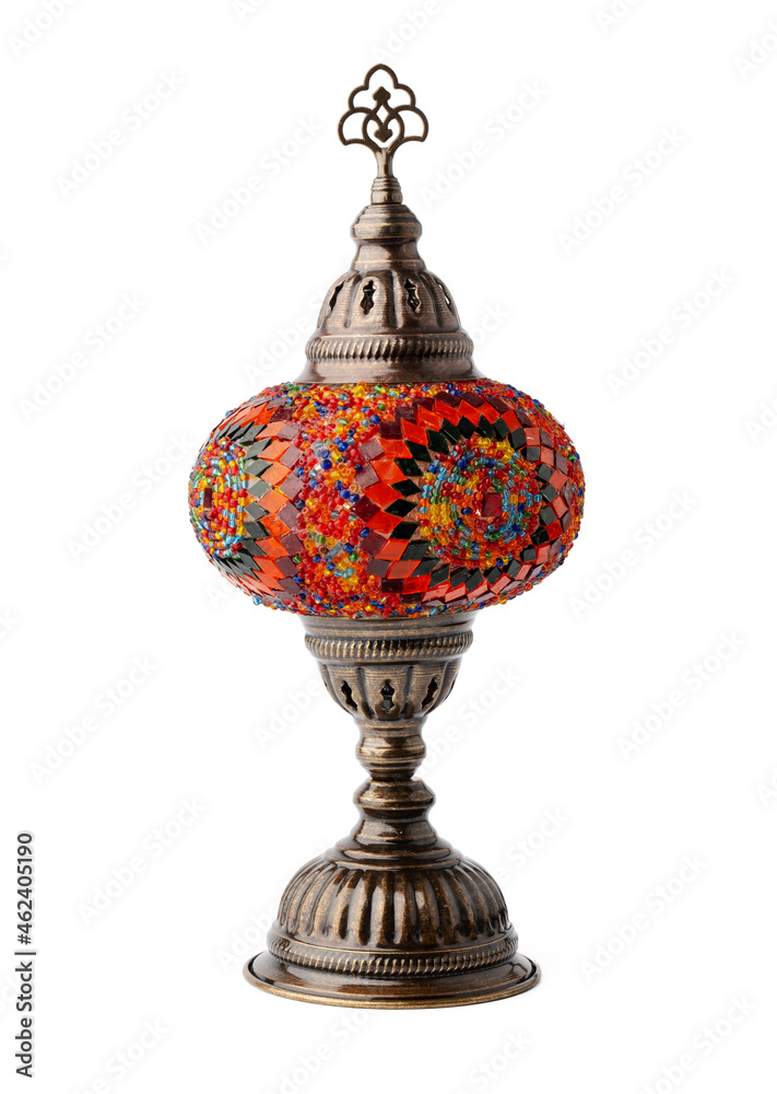 Artisan oriental lamp isolated on white background Artisan oriental lamp isolated on white background