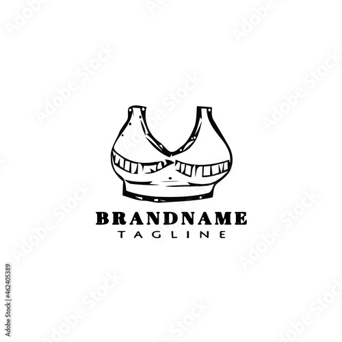 bustier logo cartoon icon design template black isolated vector illustration