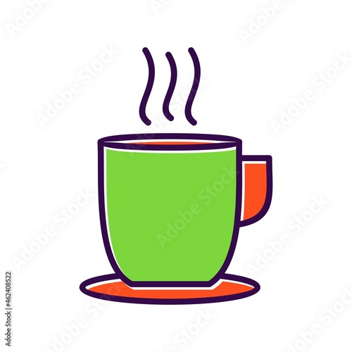 Tea Filled Vector Icon Design
