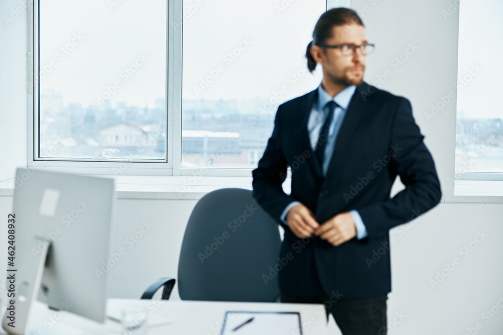 male manager emotions work head documents computer male manager emotions work head documents computer