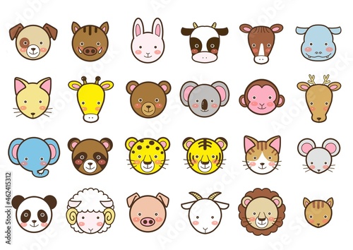 動物　かわいいイラスト
