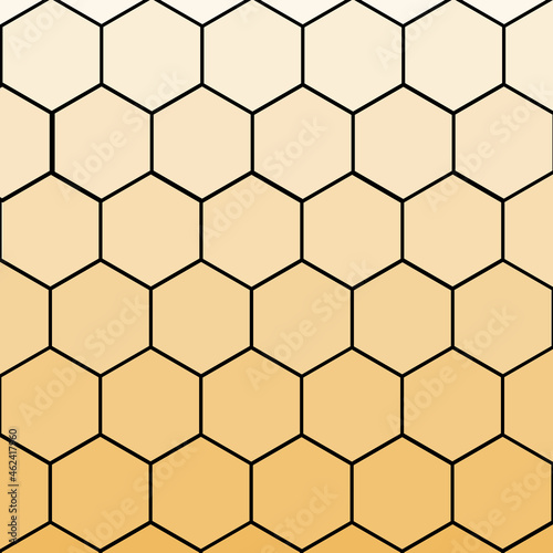 seamless pattern with hexagons honey honeycomb