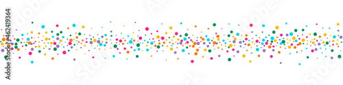 Color Confetti Celebrate Vector Panoramic