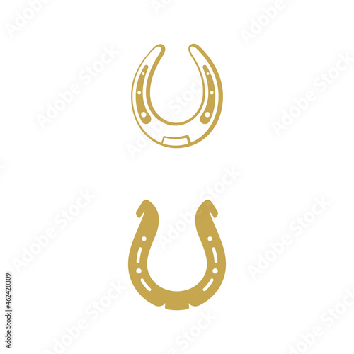 Obraz na plátne Horse shoe Vector icon design illustration