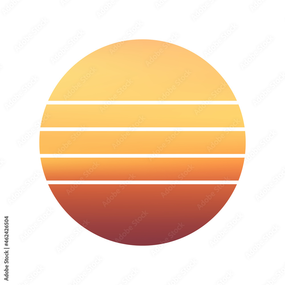 Design of Sunset striped background. Design of Sunset striped background.