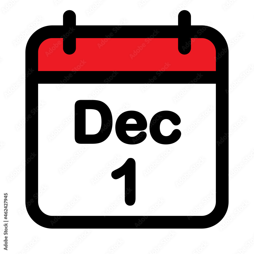 Web Calender December, vector illustration Web Calender December, vector illustration