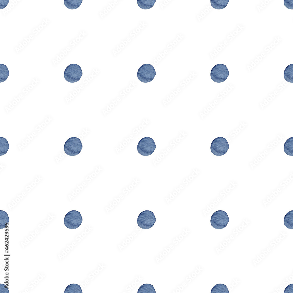 Watercolor abstract background. Hand painted indigo seamless pattern clipart.