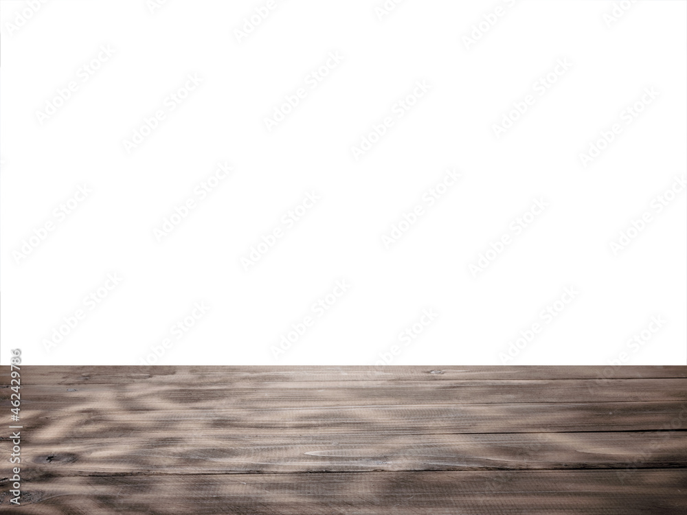 Empty table top with natural shadows and isolated background Empty table top with natural shadows and isolated background