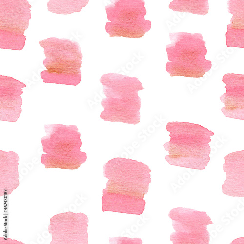 Watercolor pink abstract background. Hand painted seamless pattern clipart.