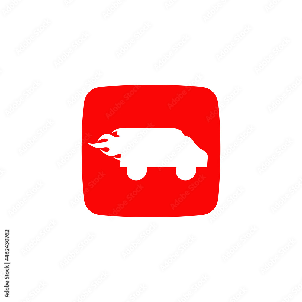 Fototapeta premium Online car delivery app logo design