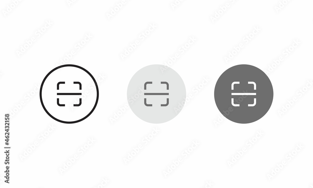 QR Code Scanner Icon Vector Set Collection in Flat Style QR Code Scanner Icon Vector Set Collection in Flat Style