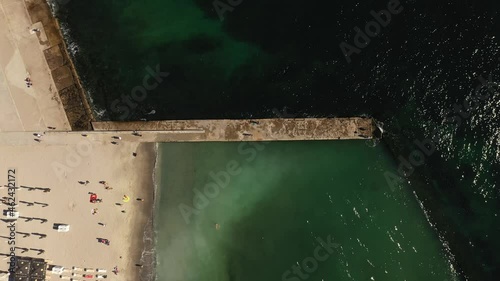 The Lanzheron promenade in Odesa, view from a drone photo