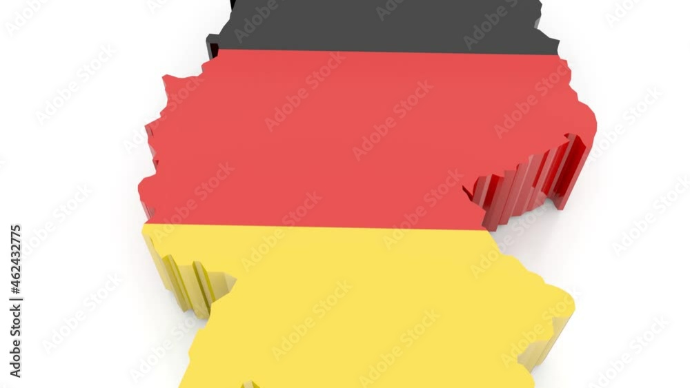 Zoom out on Germany map on white background animation
Zoom out on Germany map on white background animation