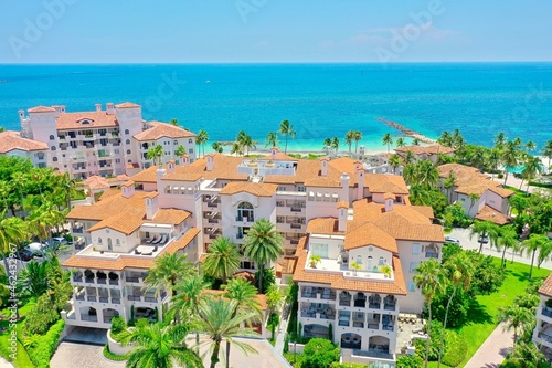 Fisher Island aerial, Miami Beach