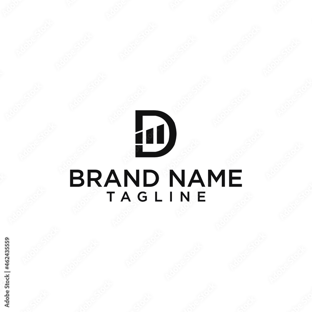 Letter D accounting logo design Letter D accounting logo design