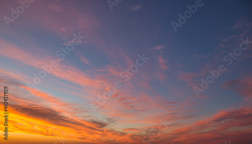 Fototapeta Naklejka Na Ścianę i Meble -  beautiful sunset on dramatic stormy red sky