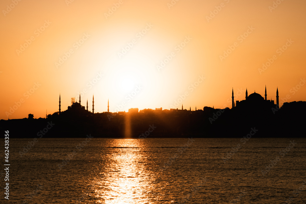 Naklejka premium Hagia Sophia Silhouette