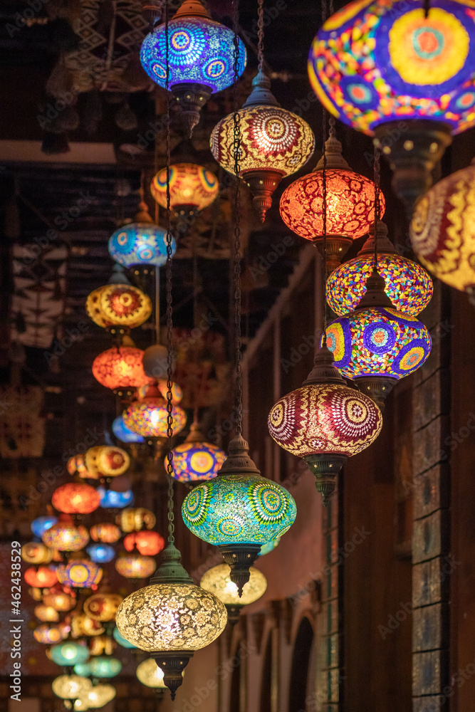 lanterns in a middle east shop