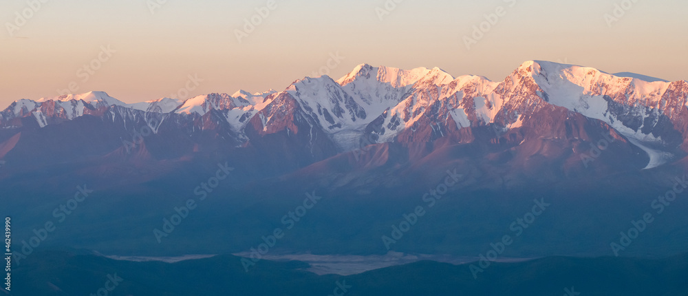 sunrise in mountains