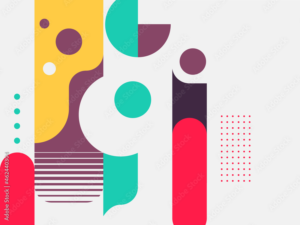 Fototapeta premium abstract geometric colorful vector background pattern