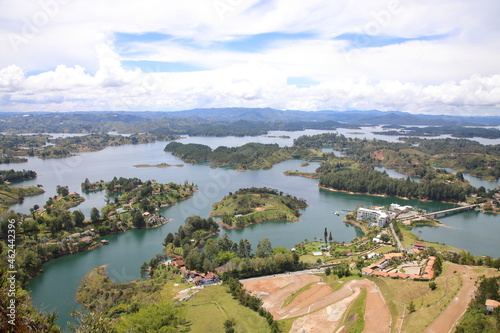 View from the top of the Rock of Guatape, Colombia