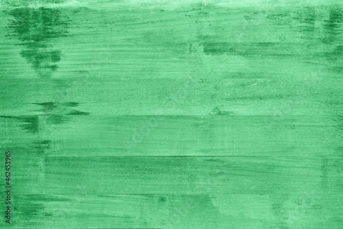Green wooden horizontal Wooden wall texture background, blue color.