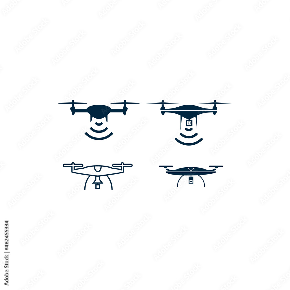 Fototapeta premium drone quadrocopter with action camera