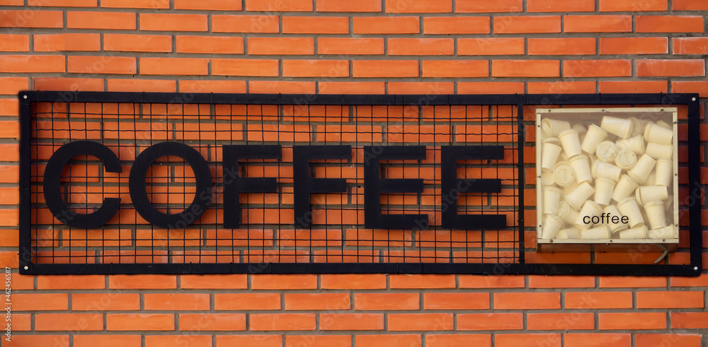 Obraz premium Black metal sign 