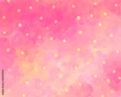 cute elegant pink girly romantic polka dot background
