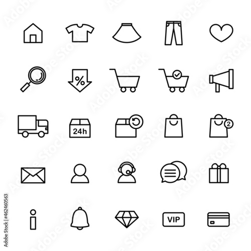 Online Shopping Icon Set