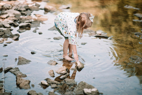 Playing in the Little Miami River