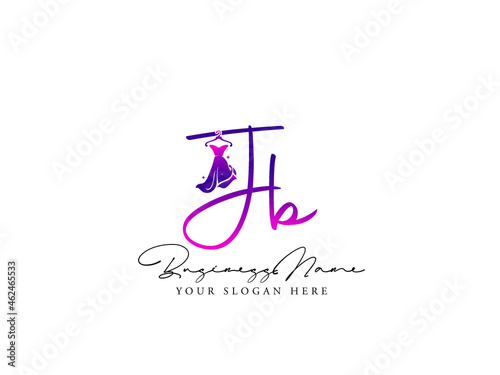 Letter JB Logo, Creative jb j b Fashion Clothing Brand, Apparel Logo For Luxury Fashion Shop photo