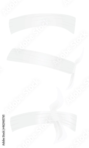 White head band. vector illustration