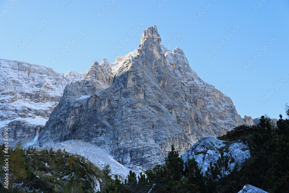 The Finger of God mountain, Dolomites mountains, Italy