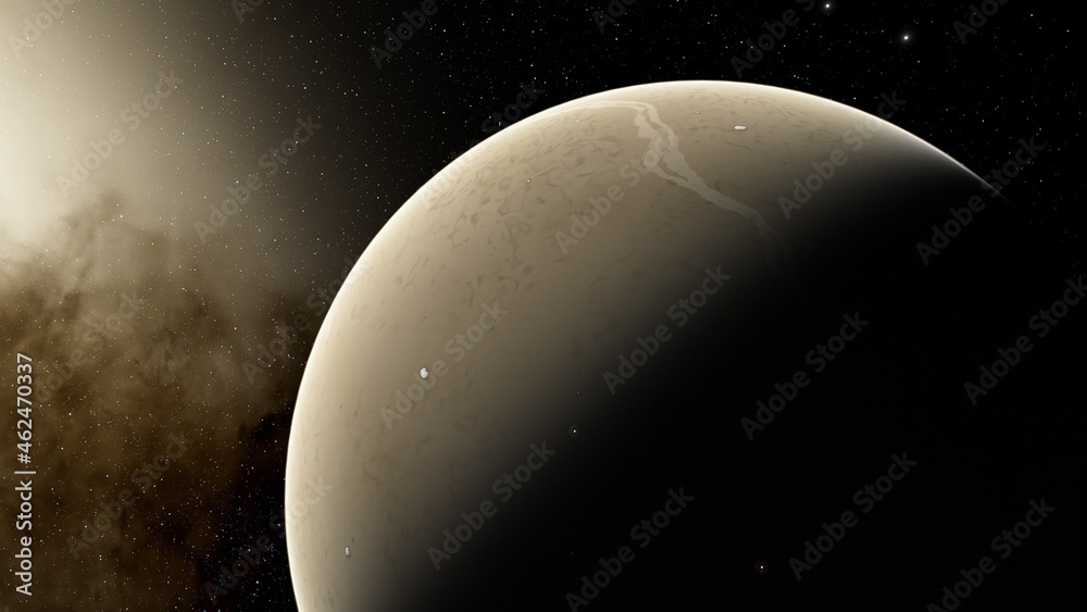 Abstract planets and space background 3d illustration Abstract planets and space background 3d illustration