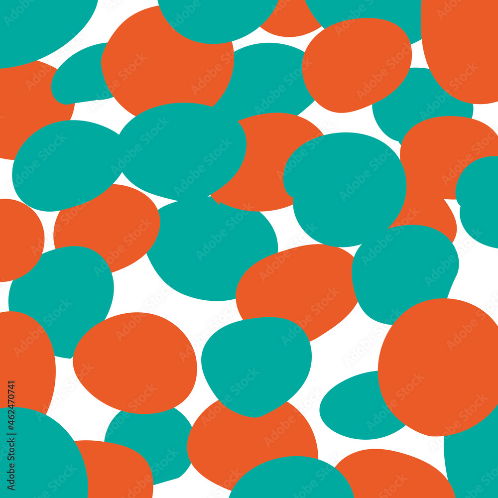 abstraction from green and orange circles abstraction from green and orange circles