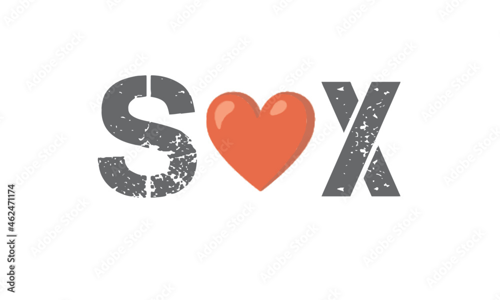 Obraz premium sex love vector logo