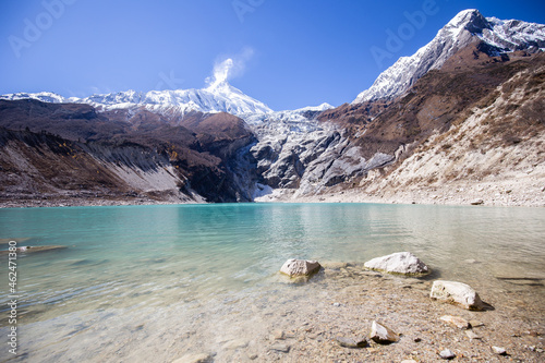Birendra Glacier Lake, Manaslu, Nepal