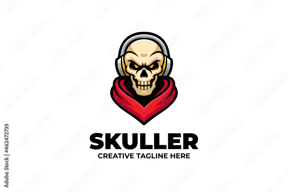 Skull E-sport Mascot Logo