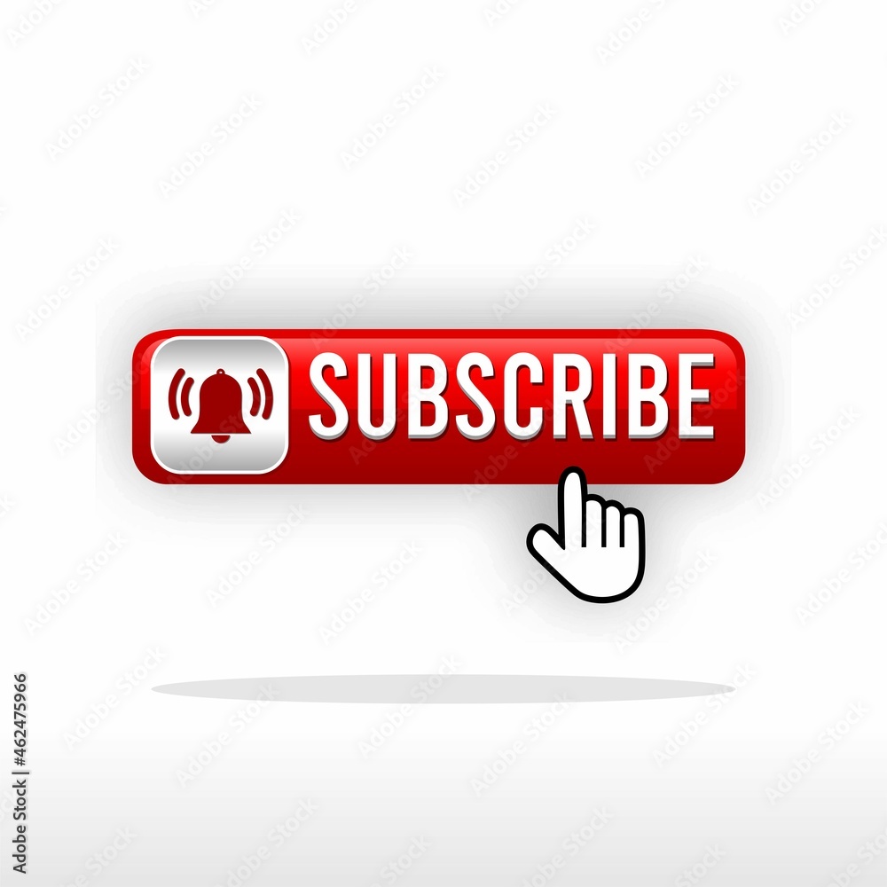subscribe red button. website element. website icon. channel subscribe icon subscribe red button. website element. website icon. channel subscribe icon